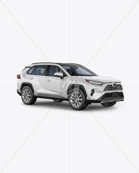 Compact Crossover SUV Mockup - Half Side View