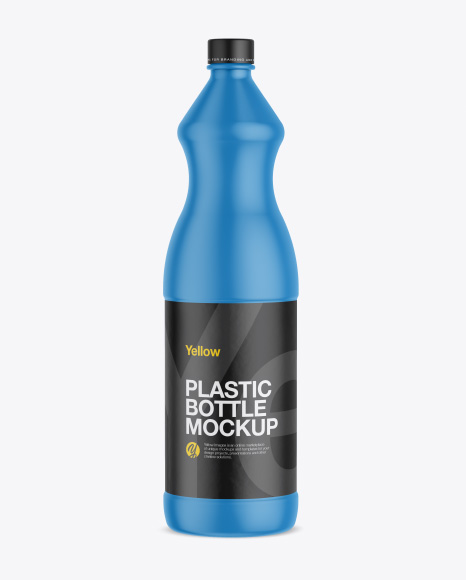 Matte Plastic Bottle Mockup