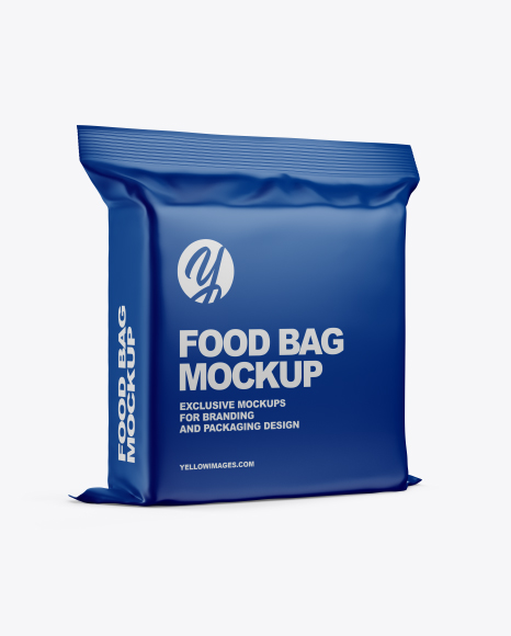 Matte Food Bag Mockup