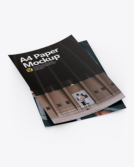 A4 Papers Mockup