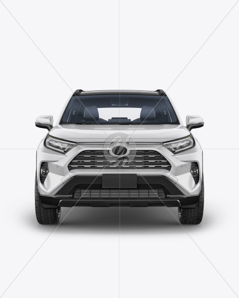 Compact Crossover SUV Mockup - Front View