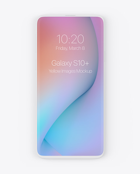 Clay Samsung Galaxy S10+ Mockup