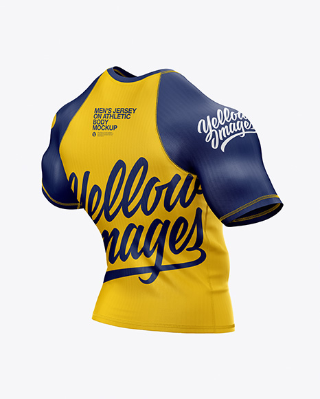 Men's Jersey on Athletic Body Mockup