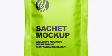 Matte Sachet Mockup