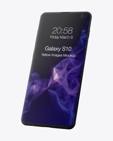 Clay Samsung Galaxy S10+ Mockup
