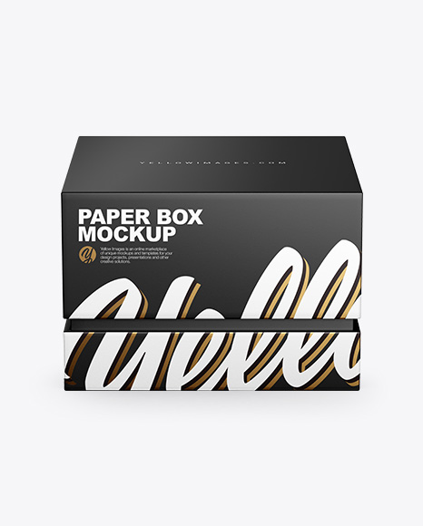 Gift Box Mockup - Front View
