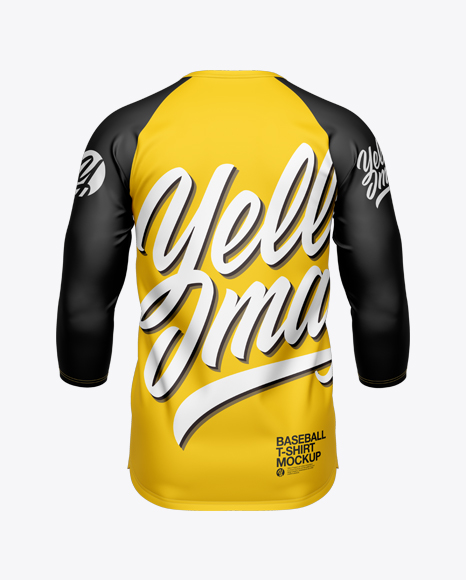 Men's Baseball T-shirt 3/4 Sleeve Mockup