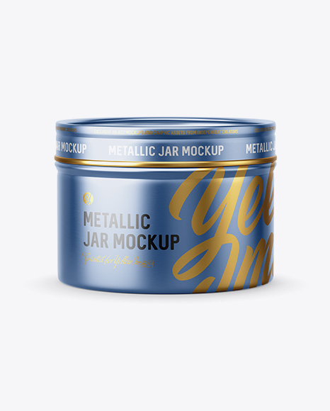 50g Metallic Jar Mockup