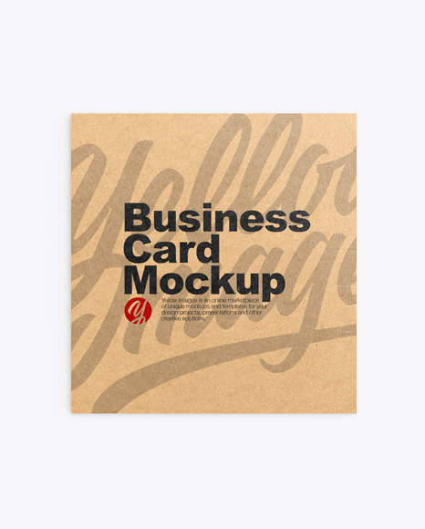 Kraft Business Card Mockup
