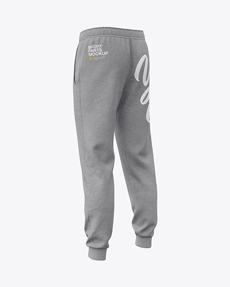 Melange Men's Sport Pants Mockup