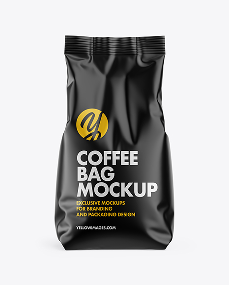 Matte Coffee Bag Mockup