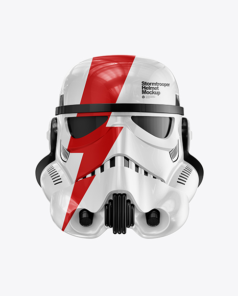 Glossy Stormtrooper Helmet Mockup