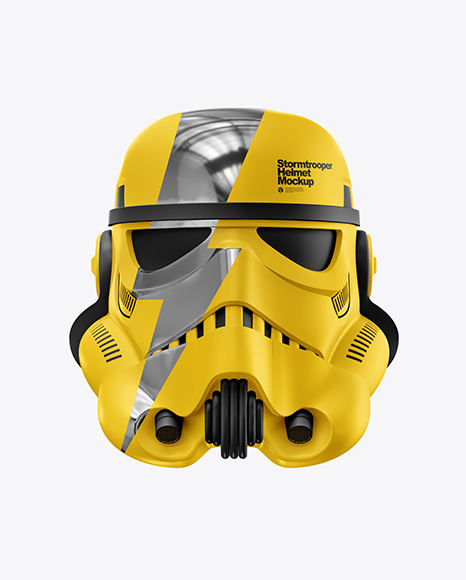 Matte Stormtrooper Helmet Mockup