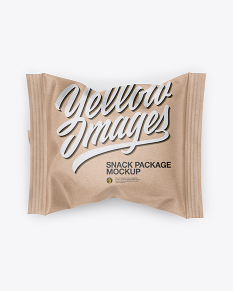 Kraft Flow Pack Mockup