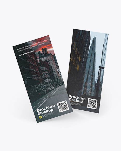 Two Textured Brochures Mockup