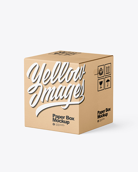 Kraft Paper Box Mockup