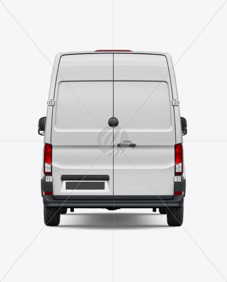 Panel Van Mockup - Back View