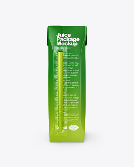 Matte Juice Carton Package Mockup