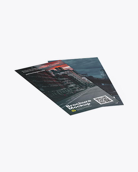 Two Textured Brochures Mockup
