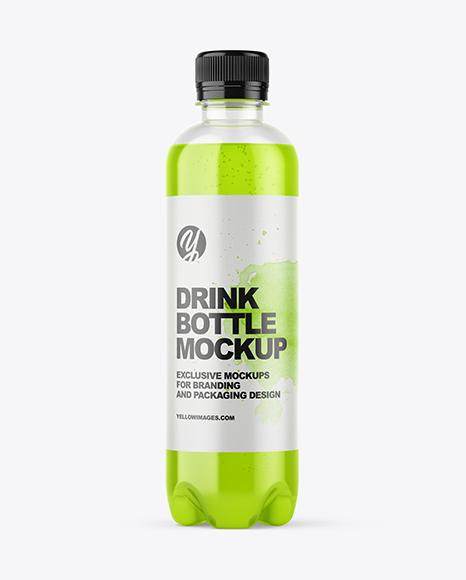400ml Plastic Drink Bottle Mockup