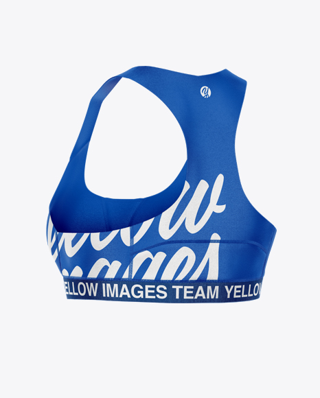 Sports Bra Mockup - Half Side View