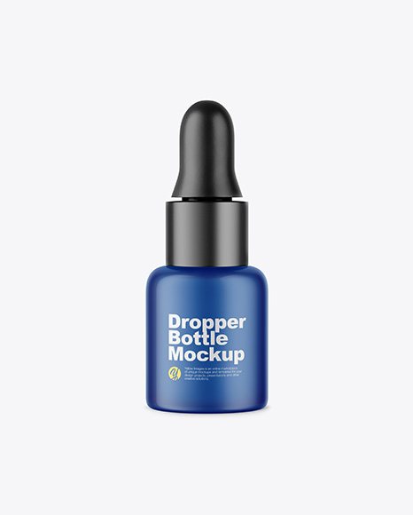 Frosted Glass Dropper Bottle Mockup