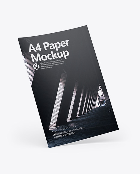 A4 Paper Mockup