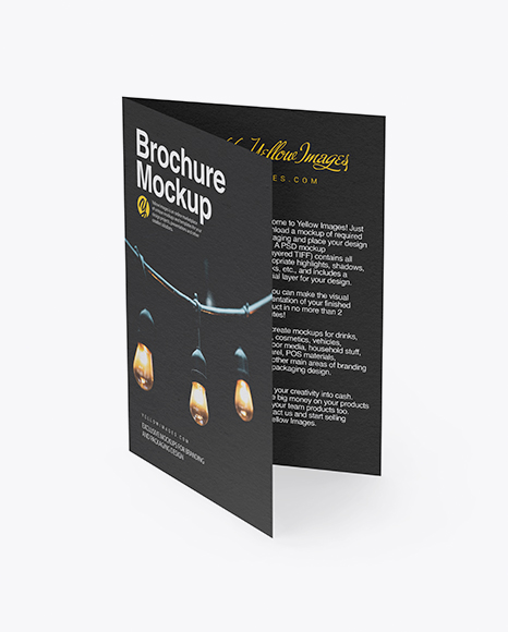 Textured A5 Brochure Mockup