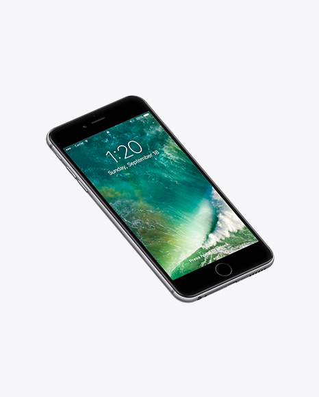 Isometric Apple iPhone 6 Plus Mockup