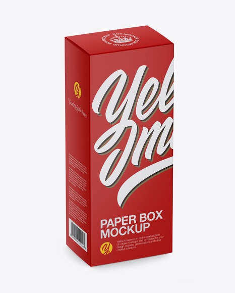 Matte Paper Box Mockup