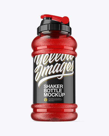 Plastic Shaker Bottle Mockup
