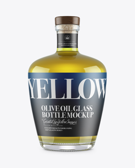 Olive Oil Glass Bottle w/ Bung Mockup