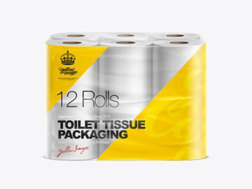Toilet Paper 12 pack Mockup