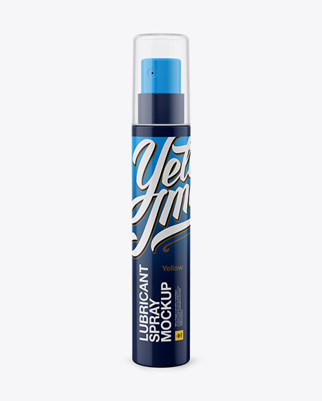 Plastic Spray Bottle With Clear Overсap Mockup