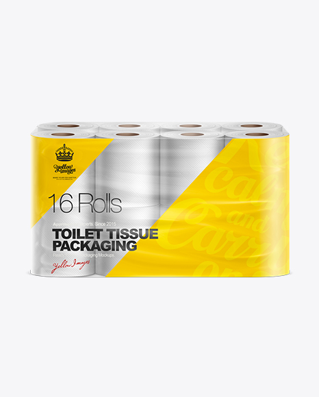 Toilet Tissue 16 pack Mockup