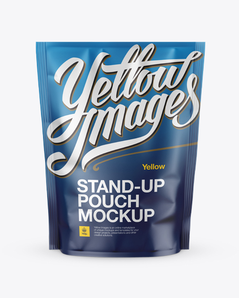 Matte Stand-up Pouch Mockup - Front View