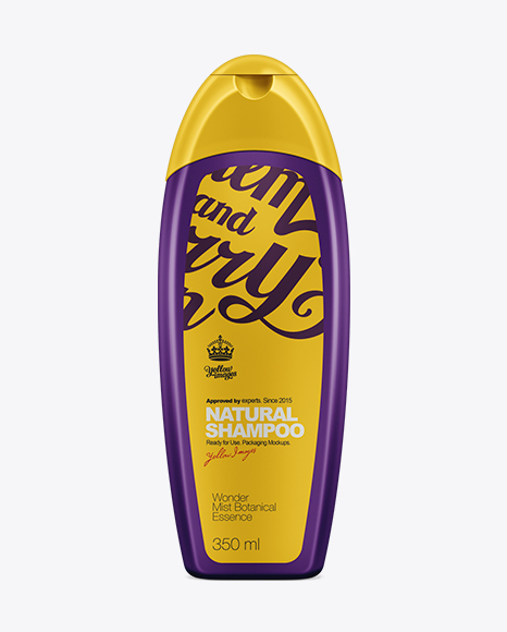350ml Shampoo Bottle Mockup