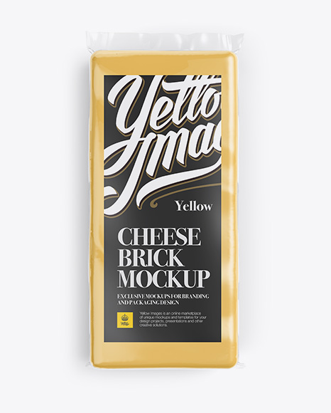 Cheese Brick Mockup - Top View