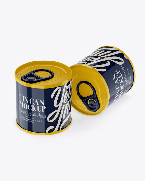 Two Tin Cans Mockup