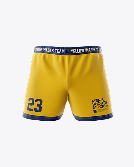 Men’s Rugby Shorts HQ Mockup - Front View