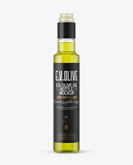 250ml Olive Oil Bottle Mockup