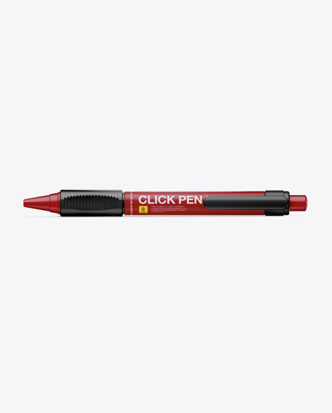 Matte Click Pen Mockup - Top View