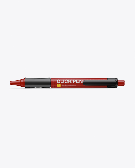 Matte Click Pen Mockup - Top View