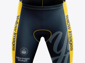 Men’s Cycling Shorts mockup (Front View)