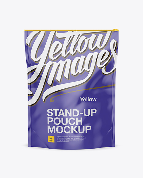 5lb Matte Stand-Up Pouch Mockup - Front & Back Views
