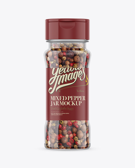 Mixed Pepper Jar Mockup