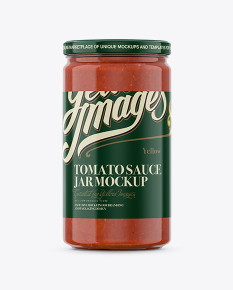 Tomato Sauce Jar Mockup