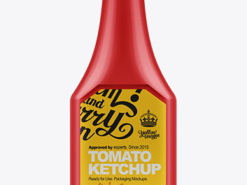 1.25kg Ketchup Squeeze Bottle Mockup
