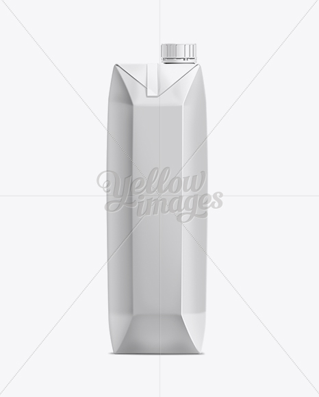 1L Carton Package with Screw Cap Mock-Up