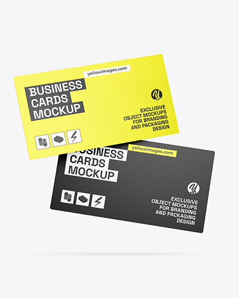 Two Business  Cards Mockup